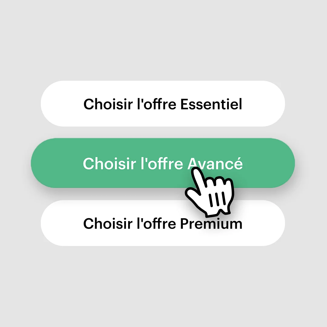 Sélectionnez la formule qui vous convient